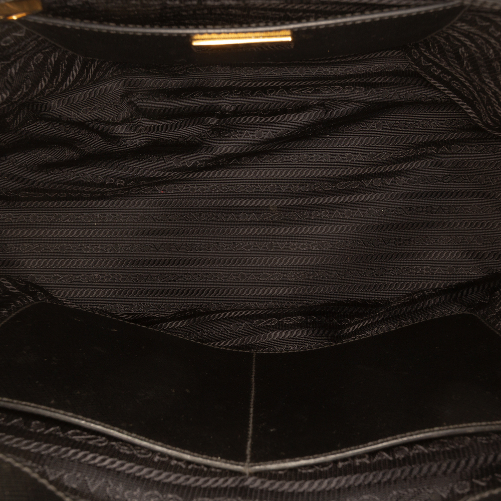 Pre-Loved Prada Medium Saffiano Lux Galleria Double Zip Satchel - Picture 4 of 7